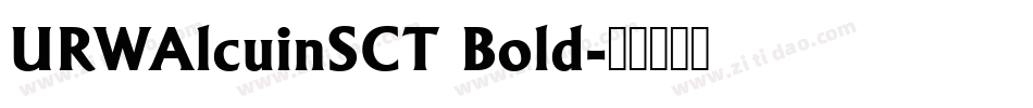 URWAlcuinSCT Bold字体转换